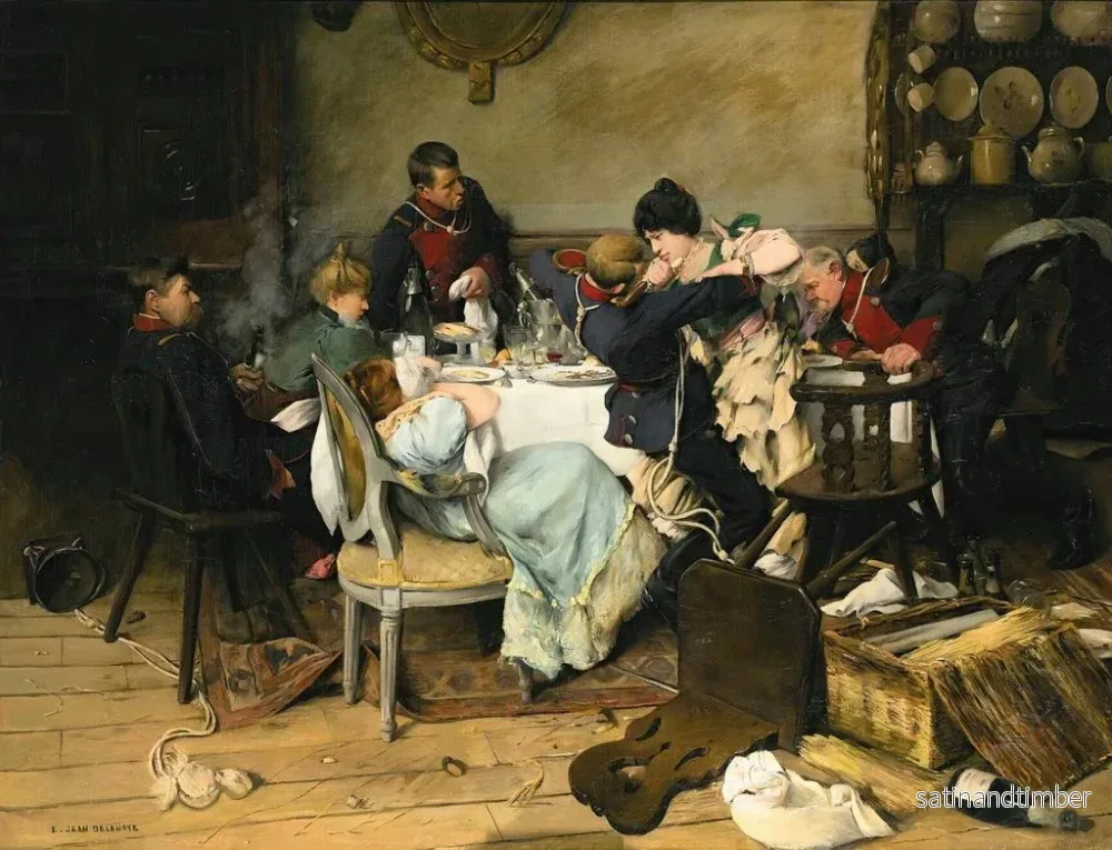 Reproduktion av målningen Mademoiselle Fifi - Ernest Jean Delahaye - Bild 2