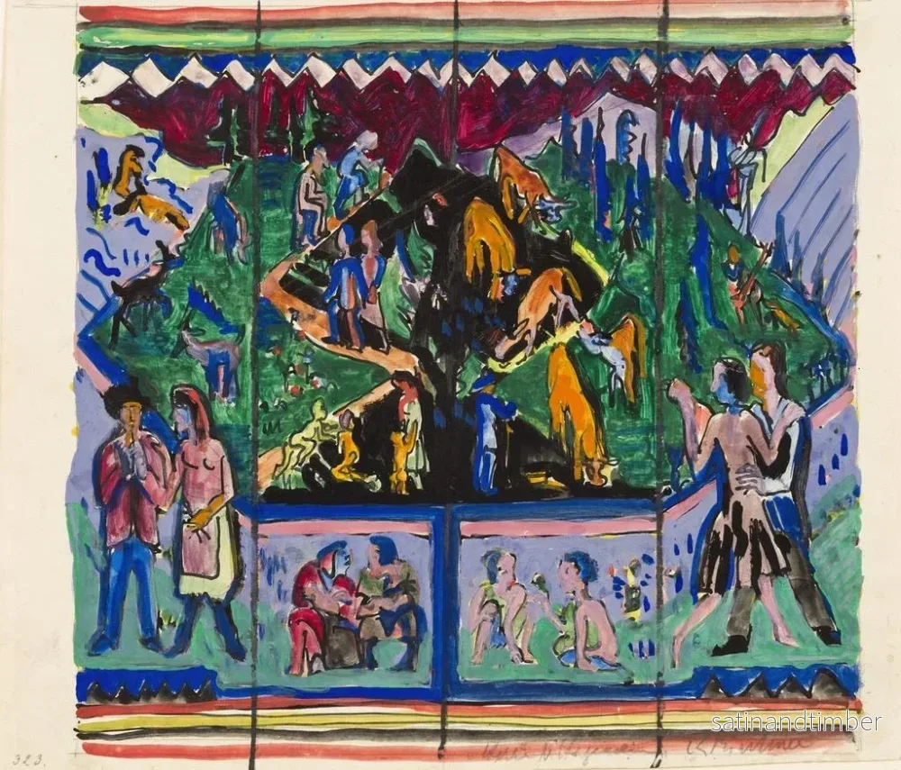 Reproduktion av målningen La vie Hagemann Design - Ernst Ludwig Kirchner - Bild 2