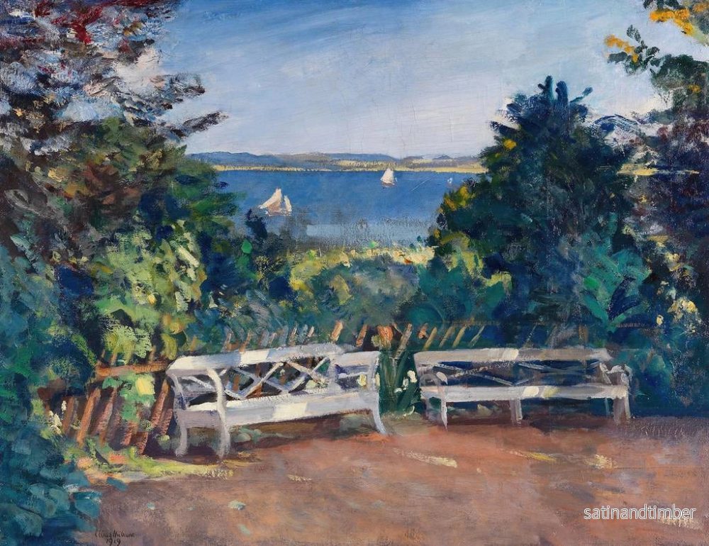 Reproduktion av målningen Trädgård i Travemünde - Ulrich Hübner - Bild 2