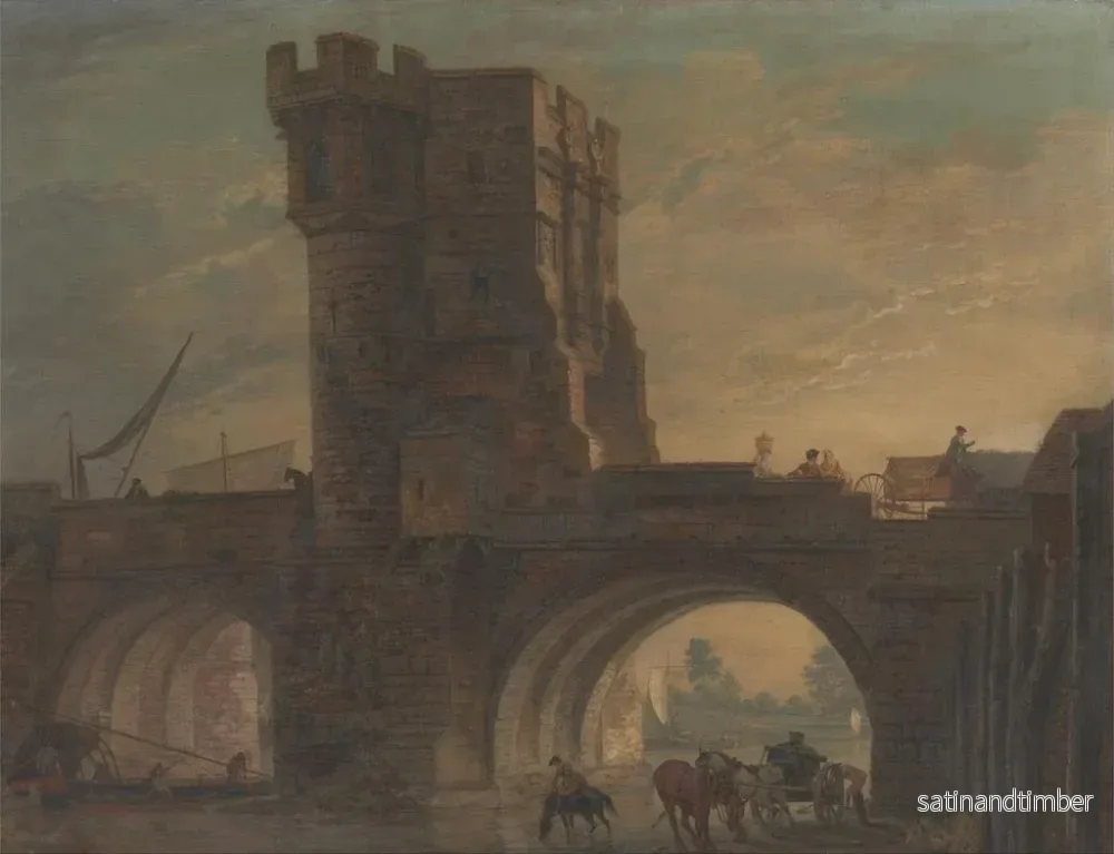Reproduktion av målningen av Gamla bron i Shrewsbury - Paul Sandby - Bild 2