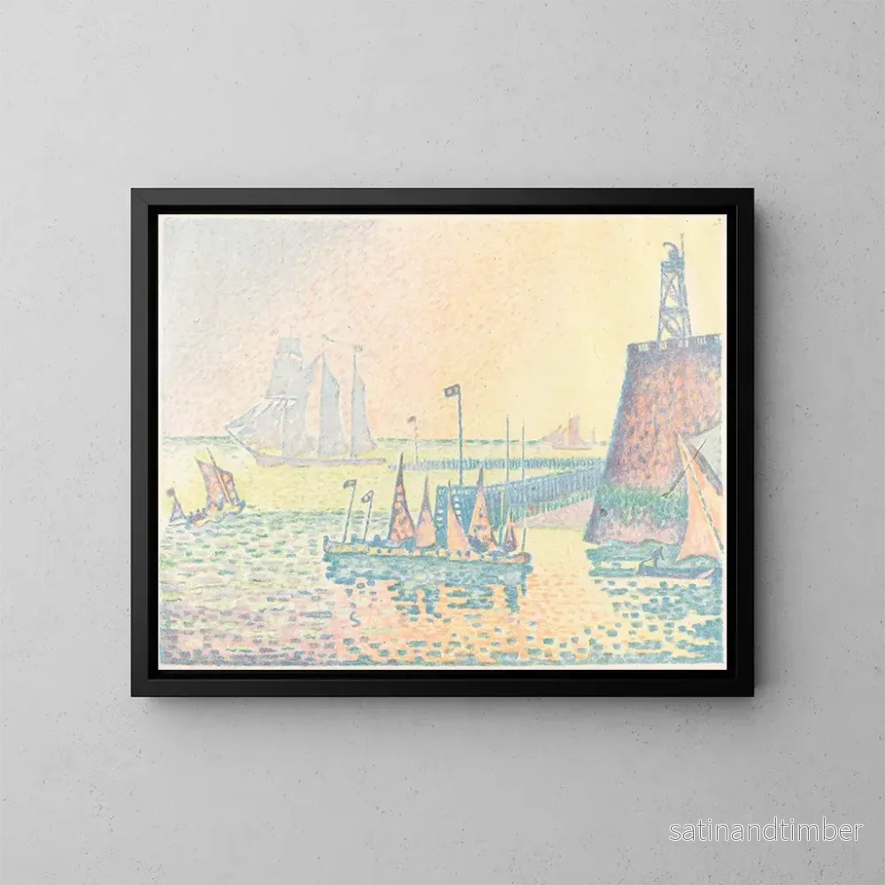 Reproduktion av målningen Kvällen - Paul Signac
