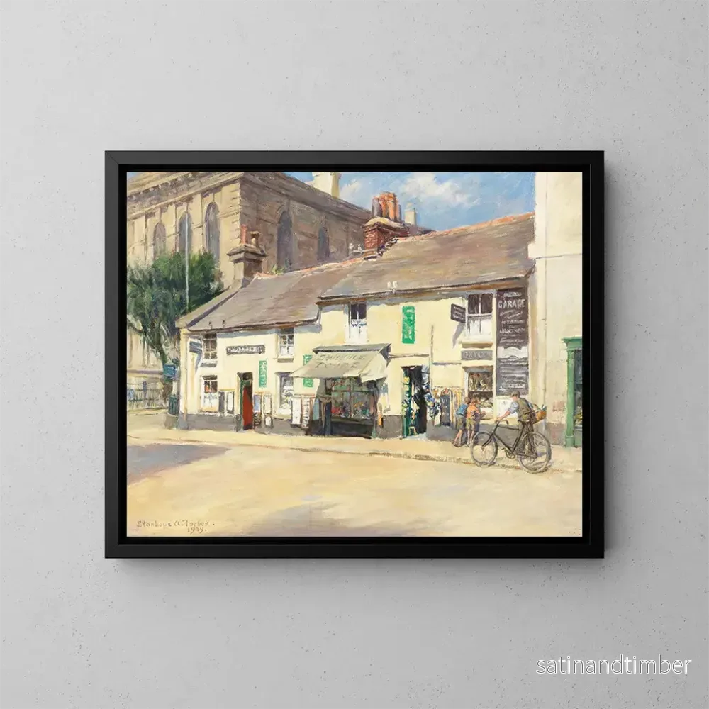 Reproduktion av målningen En gammal stadsdel i Penzance – Stanhope Alexander Forbes Reproduktion av målningen En gammal stadsdel i Penzance – Stanhope Alexander Forbes