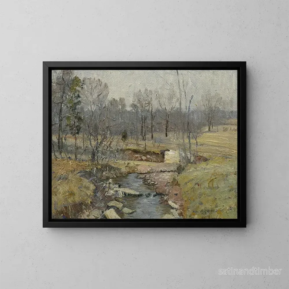 Reproduktion av målningen Landskapsbild i början av våren - Walter Emerson Baum