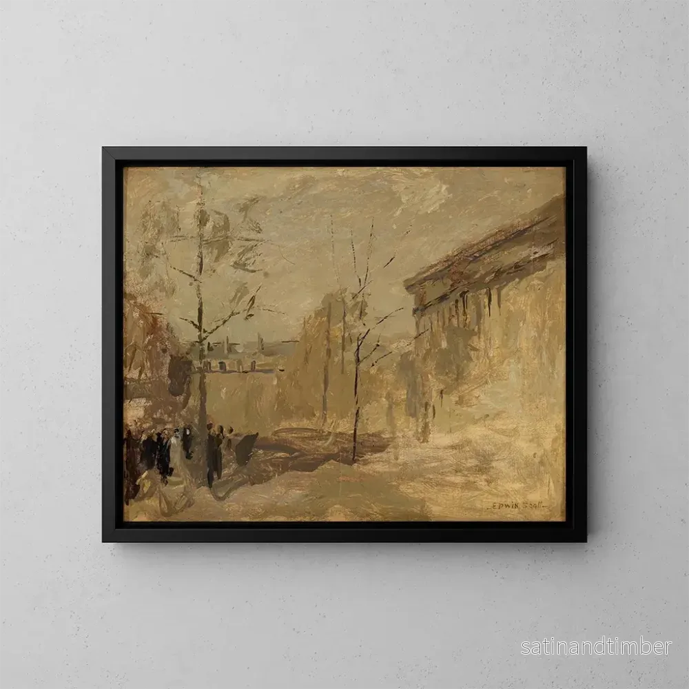 Reproduktion av målningen Place de la Madeleine n° II - Frank Edwin Scott