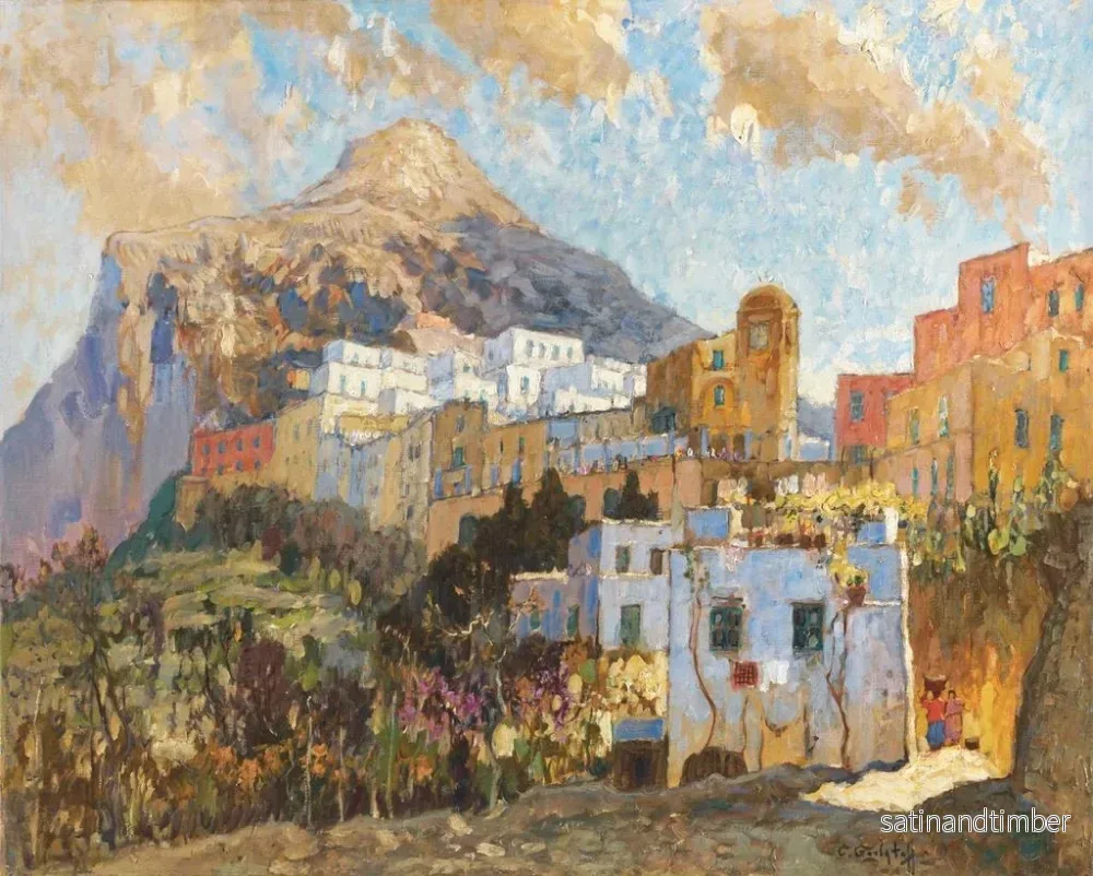 Reproduktion av målningen Vue de Capri - Konstantin Ivanovich Gorbatov - Bild 2
