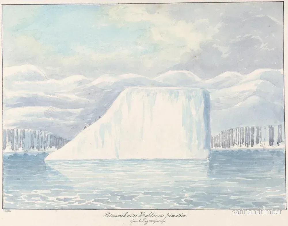 Reproduktion av målningen av Formation des Hautes Terres Arctiques de Petoowack - Charles Hamilton Smith - Bild 2
