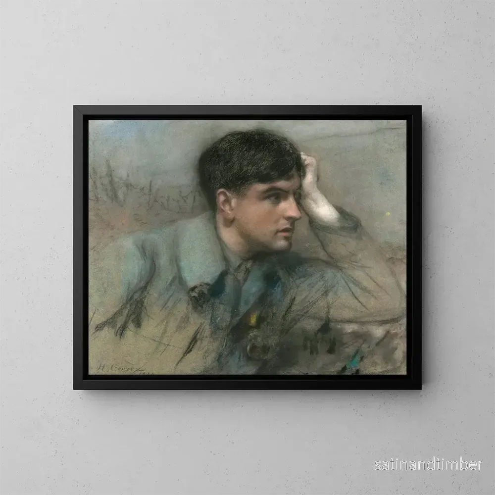 Reproduktion av målningen Portrait d'un officier - Henri Gervex
