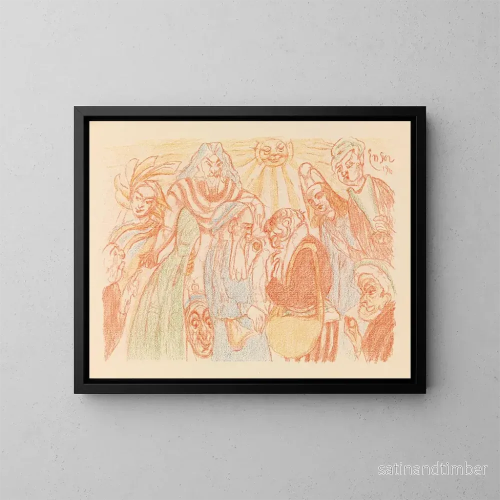 Reproduktion av målningen Denier de César - James Ensor