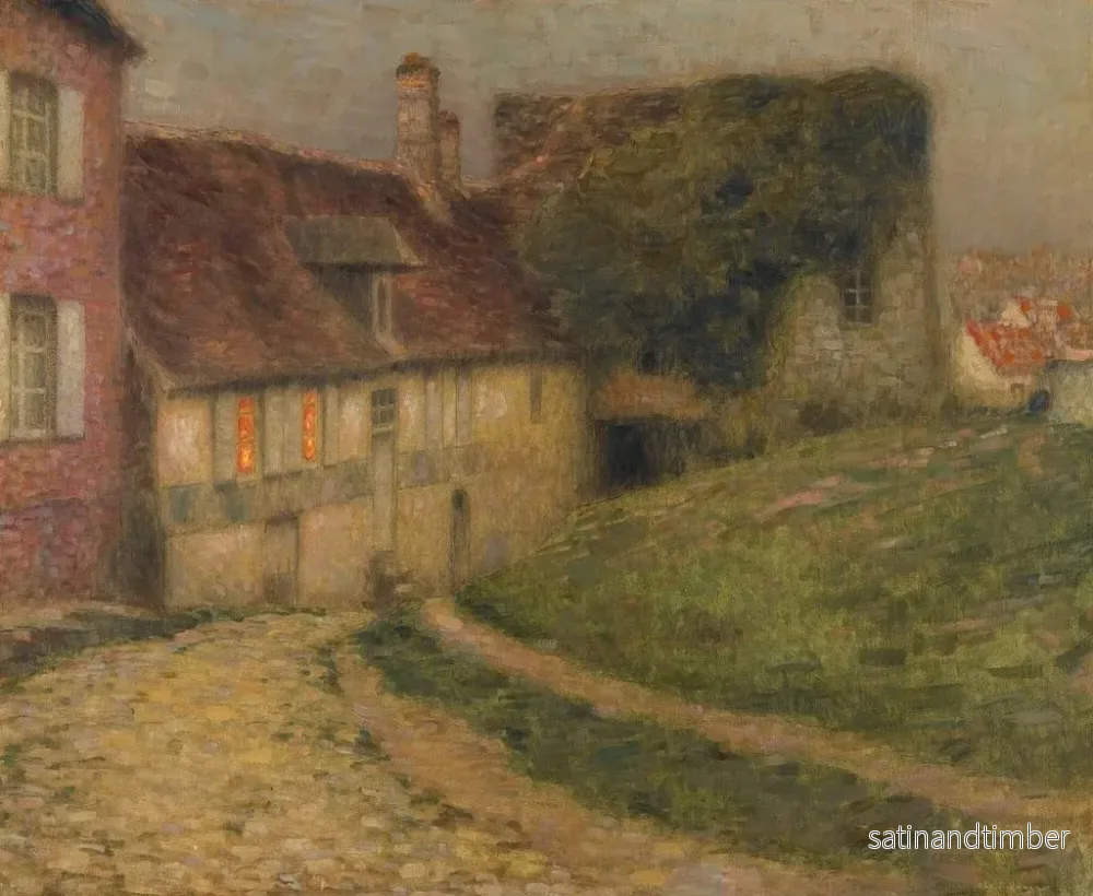 Reproduktion av målningen Gamla hus - Henri Le Sidaner - Bild 2