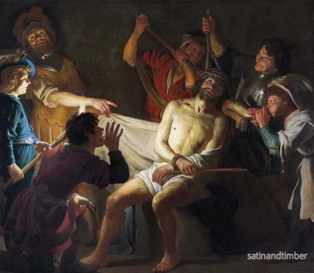 Reproduktion av målningen Christ med törnekrona - Gerard van Honthorst - Bild 2