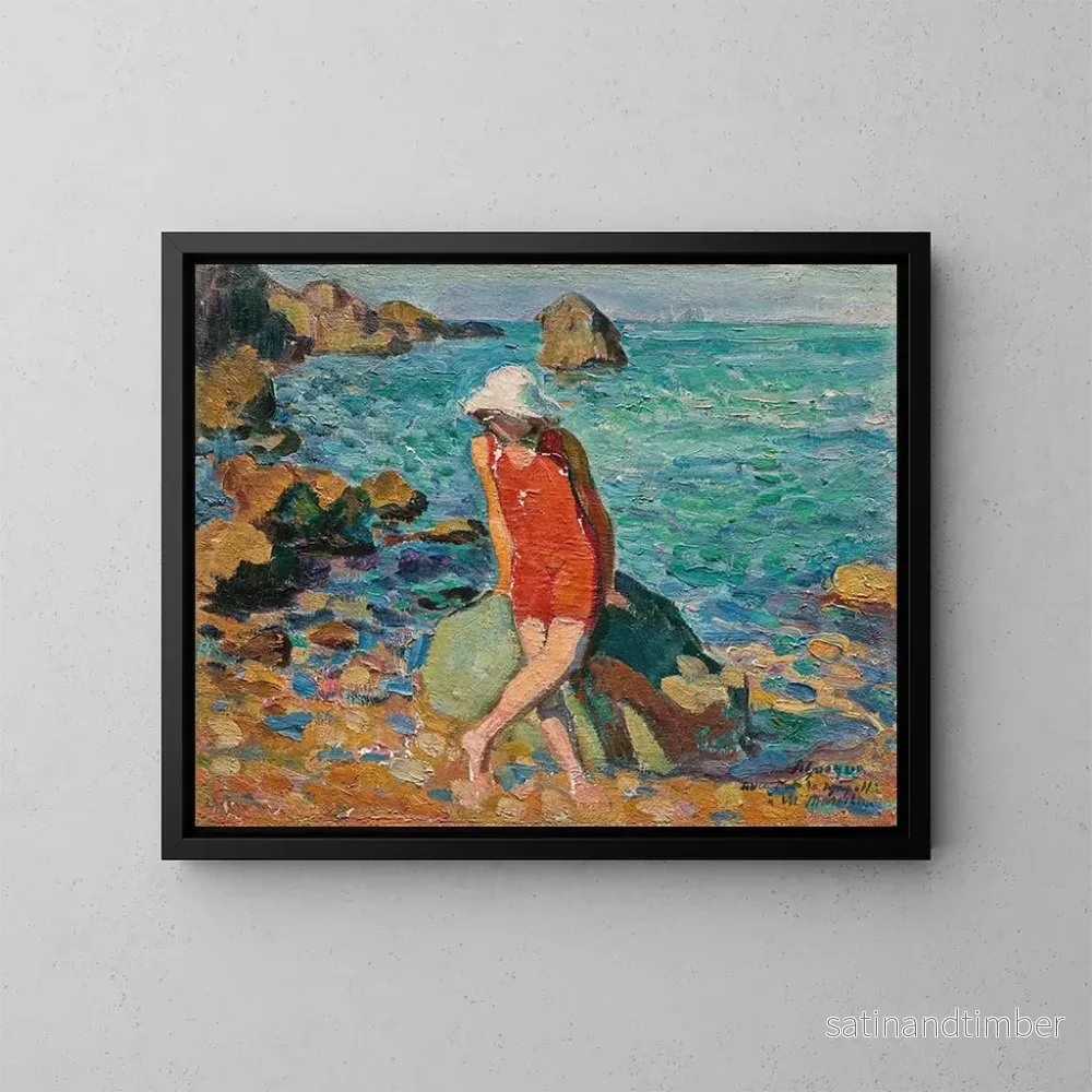 Reproduktion av målningen Nono vid havet - Henri Lebasque