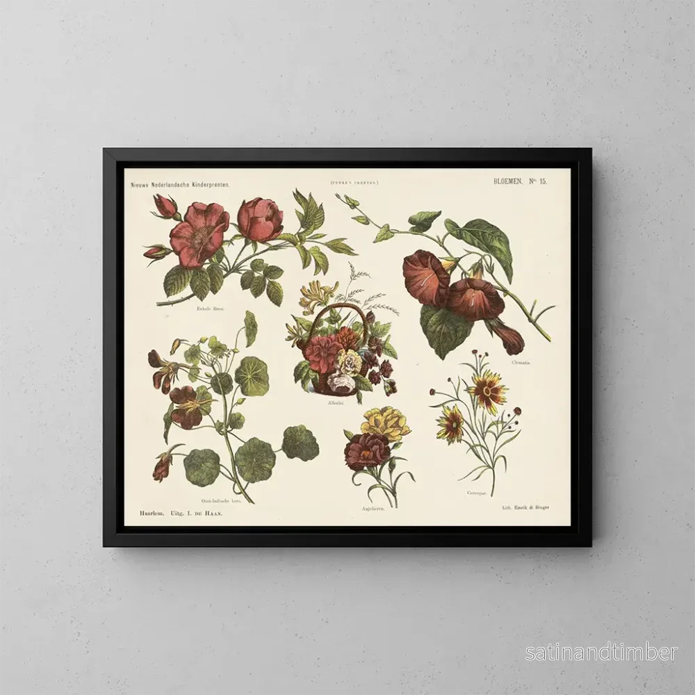 Reproduktion av målningen Blommor - Emrik Binger