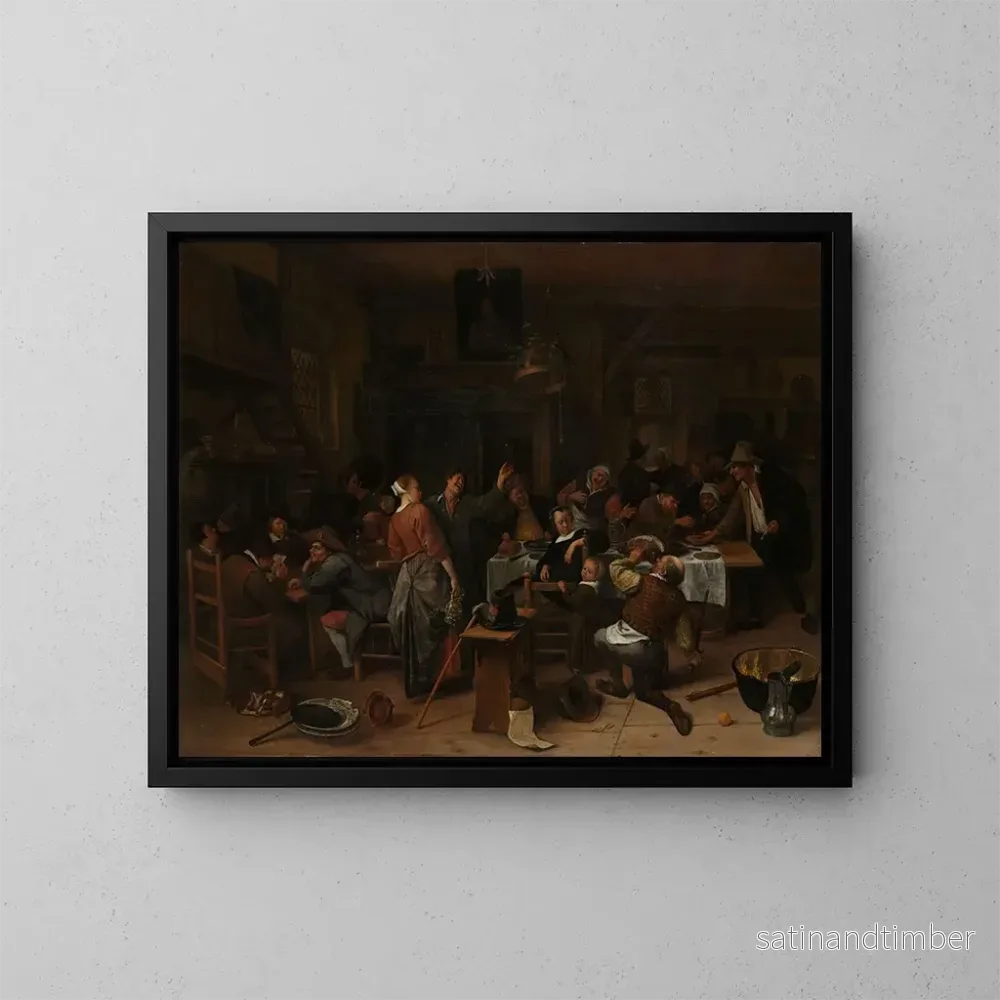 Reproduktion av målningen Journée des princes - Jan Steen