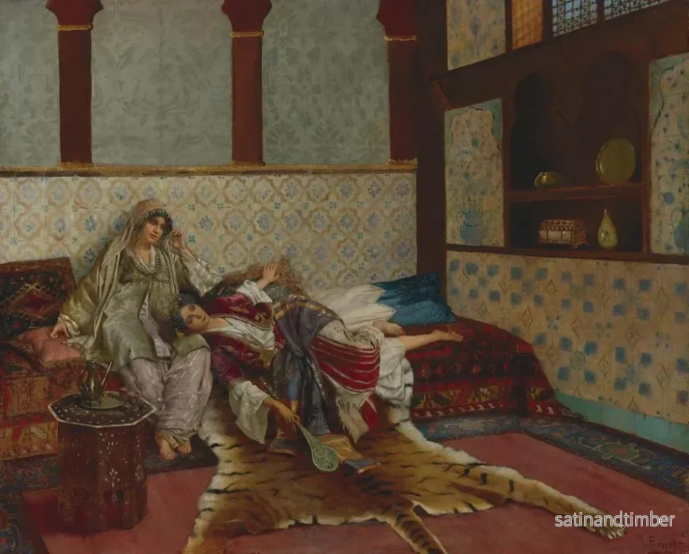 Reproduktion av målningen La mélodie oubliée - Rudolf Ernst - Bild 2