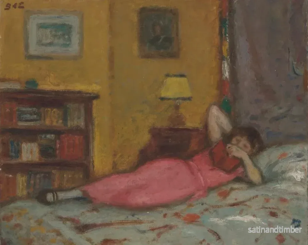 Reproduktion av målningen La liseuse - Georges d'Espagnat - Bild 2