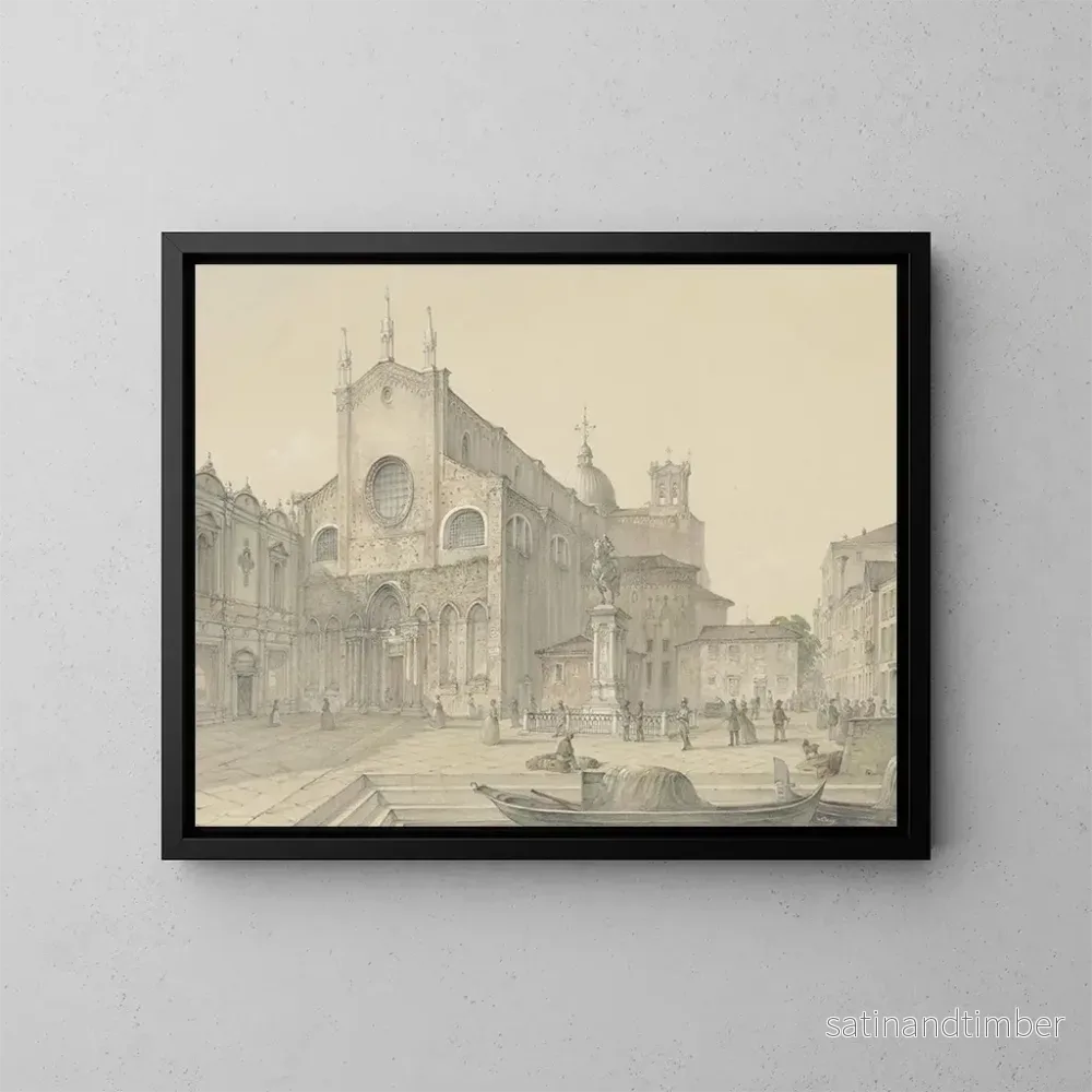 Reproduktion av målningen Venedig i Saint Jean-Paul - Károly Lajos Libay