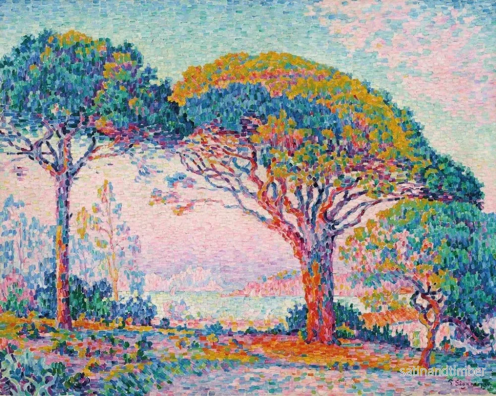 Reproduktion av målningen La Baie de Saint-Tropez - Paul Signac - Bild 2