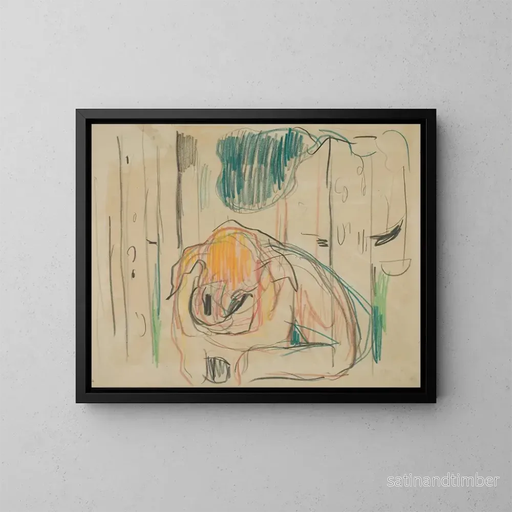 Reproduktion av målningen Oskapat konsttryck 20 - Edvard Munch