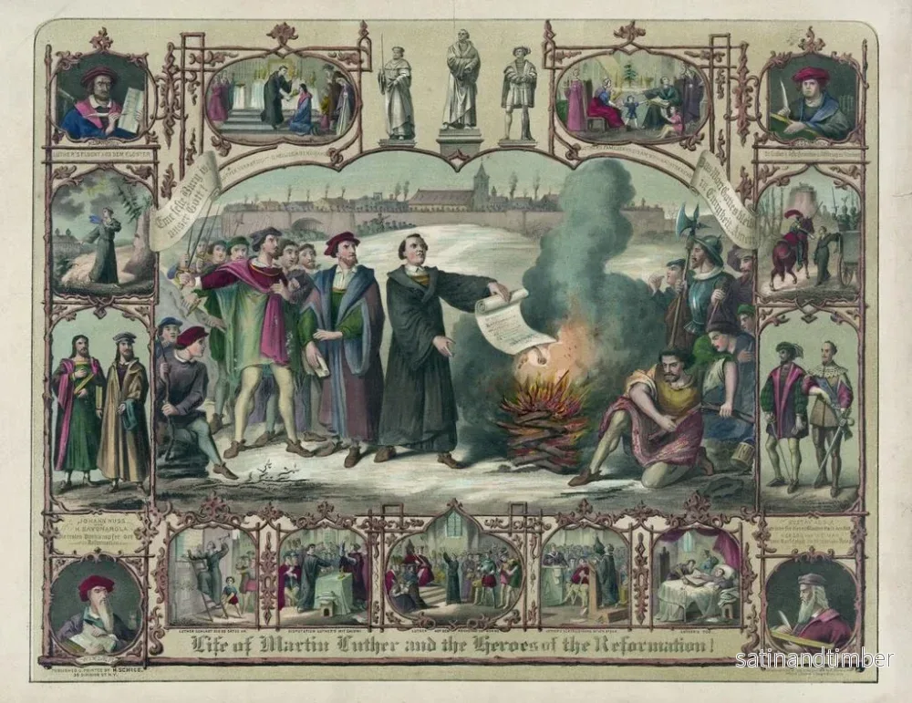 Reproduktion av målningen La vie de Martin Luther et des héros de la Réforme - Henry Jerome Schile - Bild 2