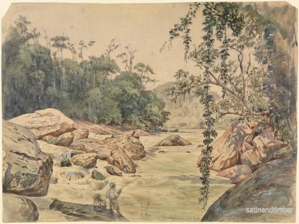 Reproduktion av målningen Två fiskare vid Parahybafluss - Ferdinand Keller - Bild 2