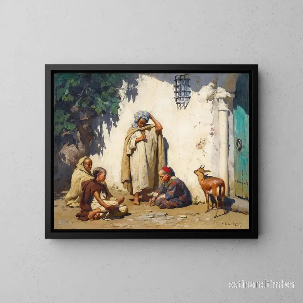 Reproduktion av målningen Le Jeune Scribe – Frederick Arthur Bridgman Reproduktion av målningen Le Jeune Scribe – Frederick Arthur Bridgman