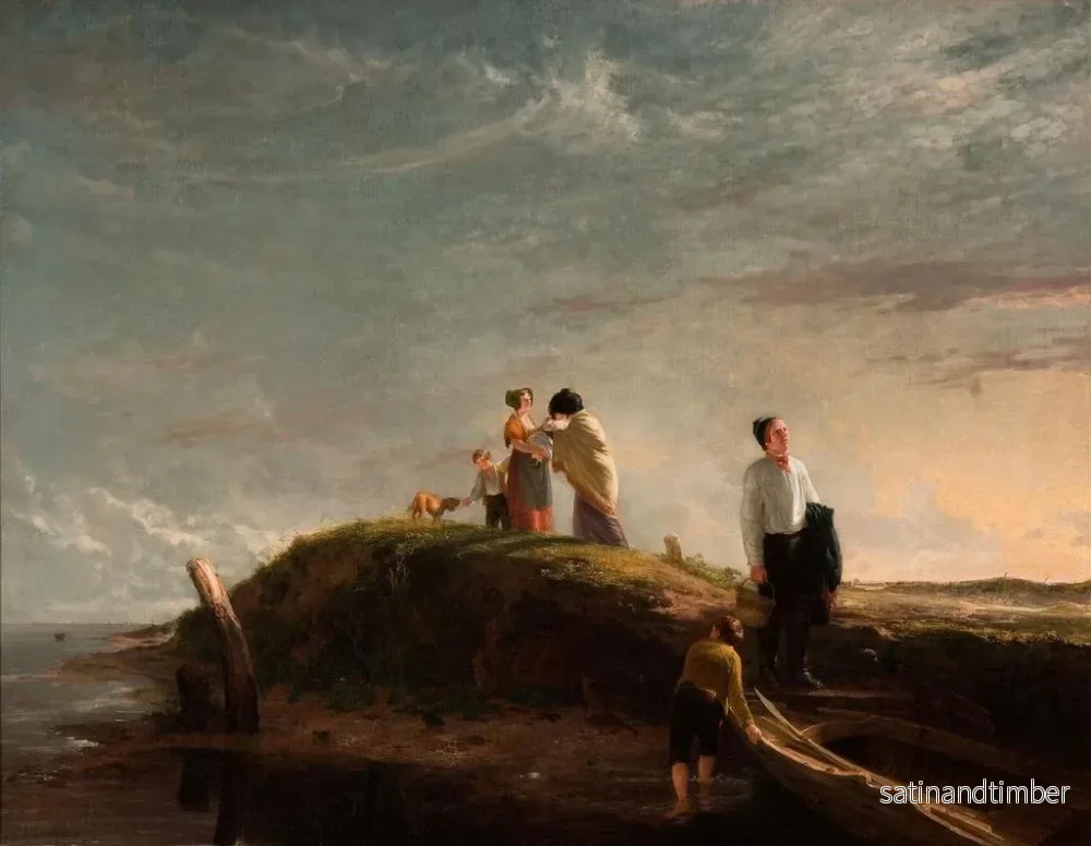Reproduktion av målningen Le départ réticent - William Collins - Bild 2