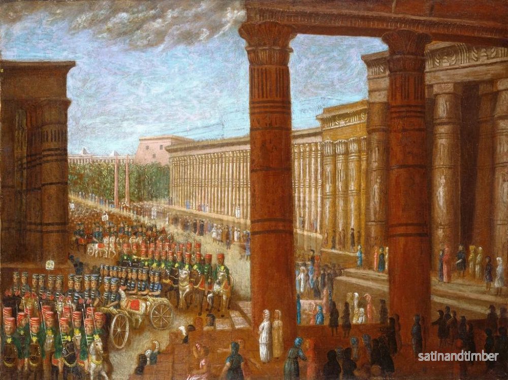 Reproduktion av målningen av armén av faraoner i rörelse - Erastus Salisbury Field - Bild 2
