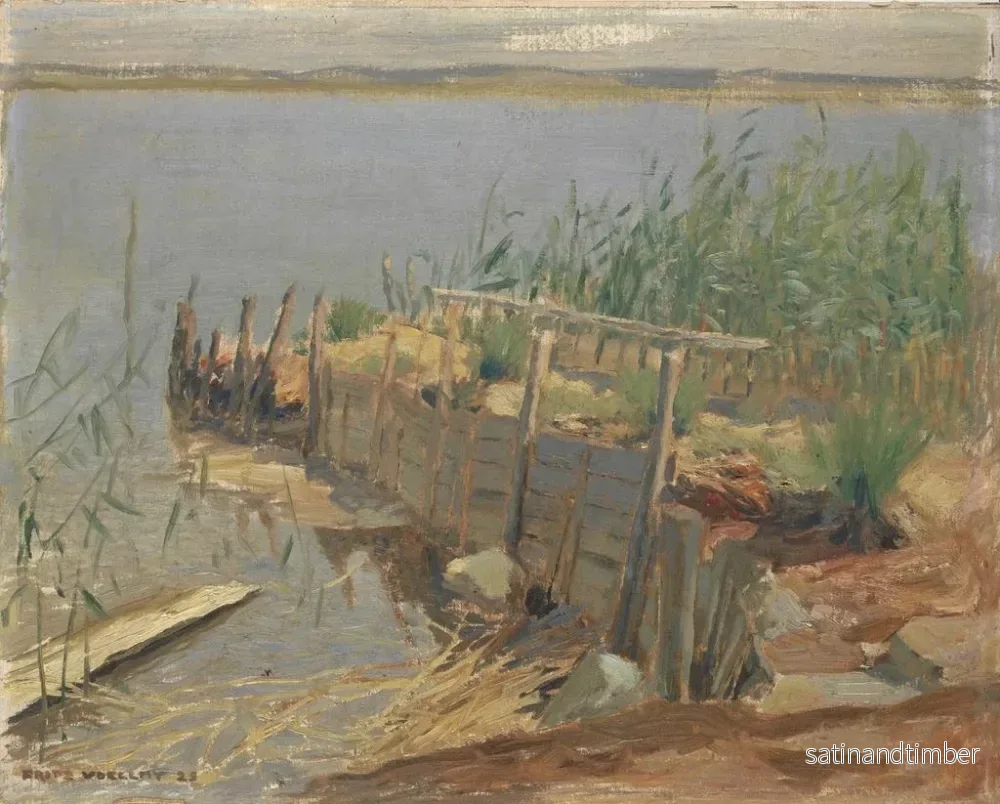 Reproduktion av målningen Studie vid kanten av Untersee - Fritz Voellmy - Bild 2