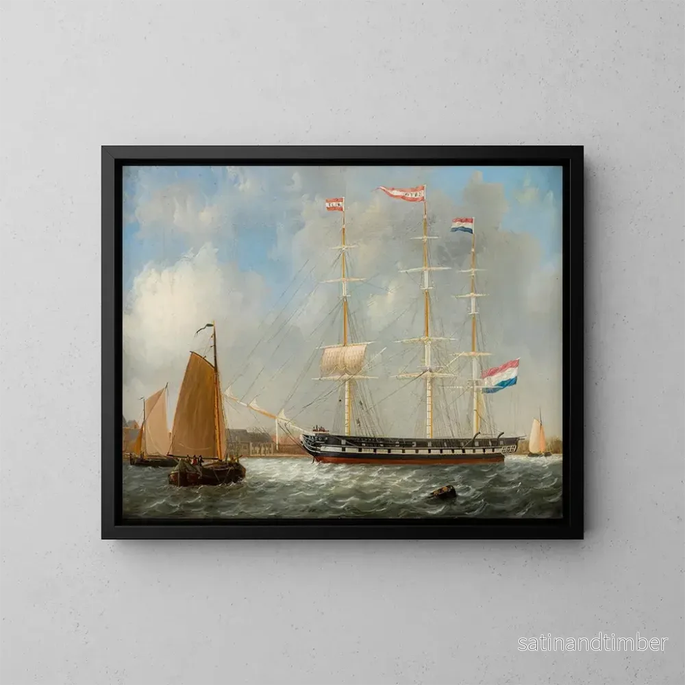 Reproduktion av målningen av skeppsporträtt Bato - Frans Jacobus van den Blijk