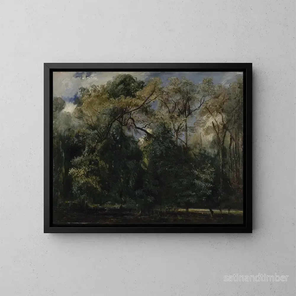 Reproduktion av målningen Les Ormes de Saint-Cloud - Paul Huet