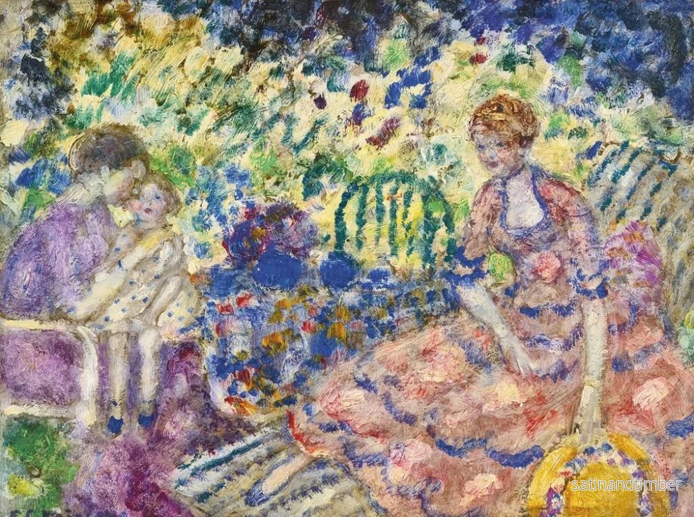 Reproduktion av målningen Frukost i trädgården - Frederick Carl Frieseke - Bild 2