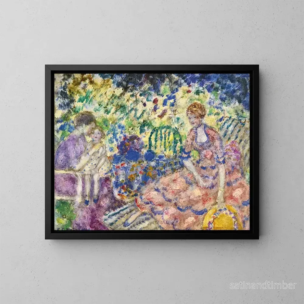 Reproduktion av målningen Frukost i trädgården - Frederick Carl Frieseke
