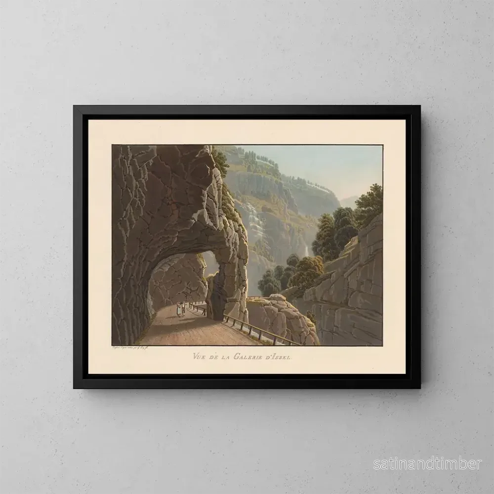 Reproduktion av målningen Vue de la Galerie d'Issel - Gabriel Lory le Jeune