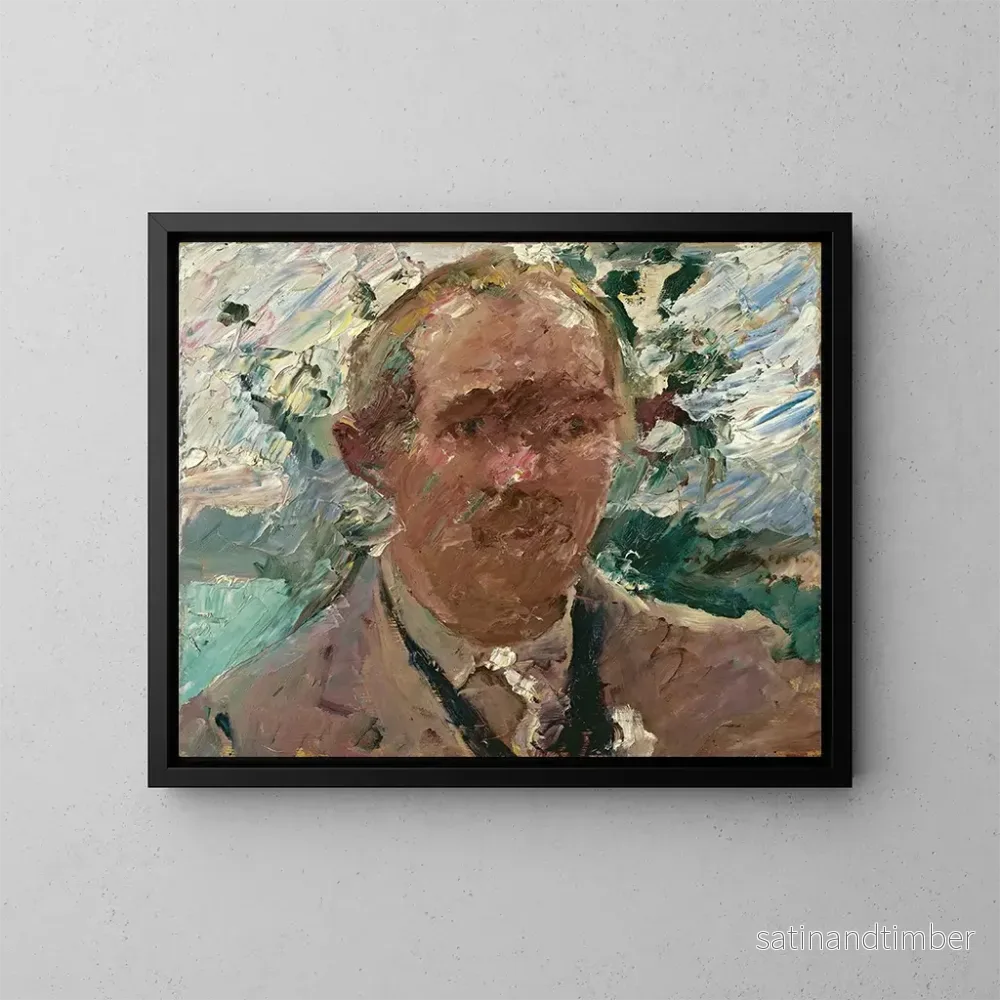 Reproduktion av målningen Självporträtt vid Walchensee - Lovis Corinth