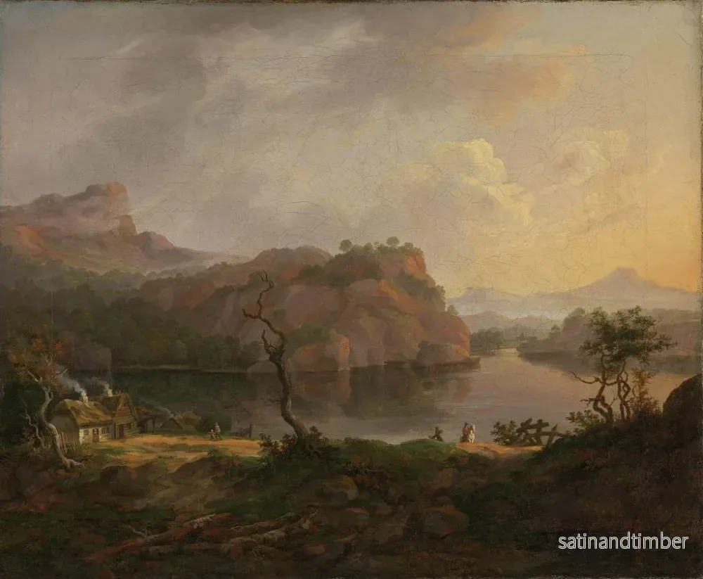 Reproduktion av målningen Landskapsbild med ett dött träd - Johan Christian Dahl - Bild 2