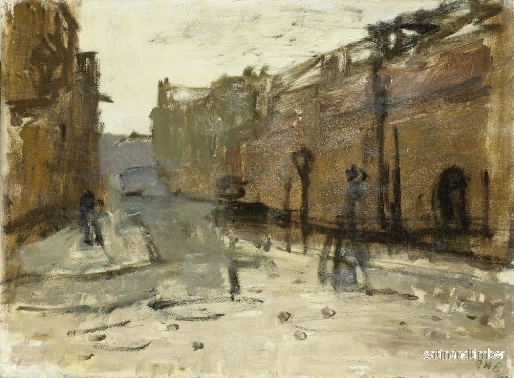 Reproduktion av målningen La voie à Rotterdam - George Hendrik Breitner - Bild 2
