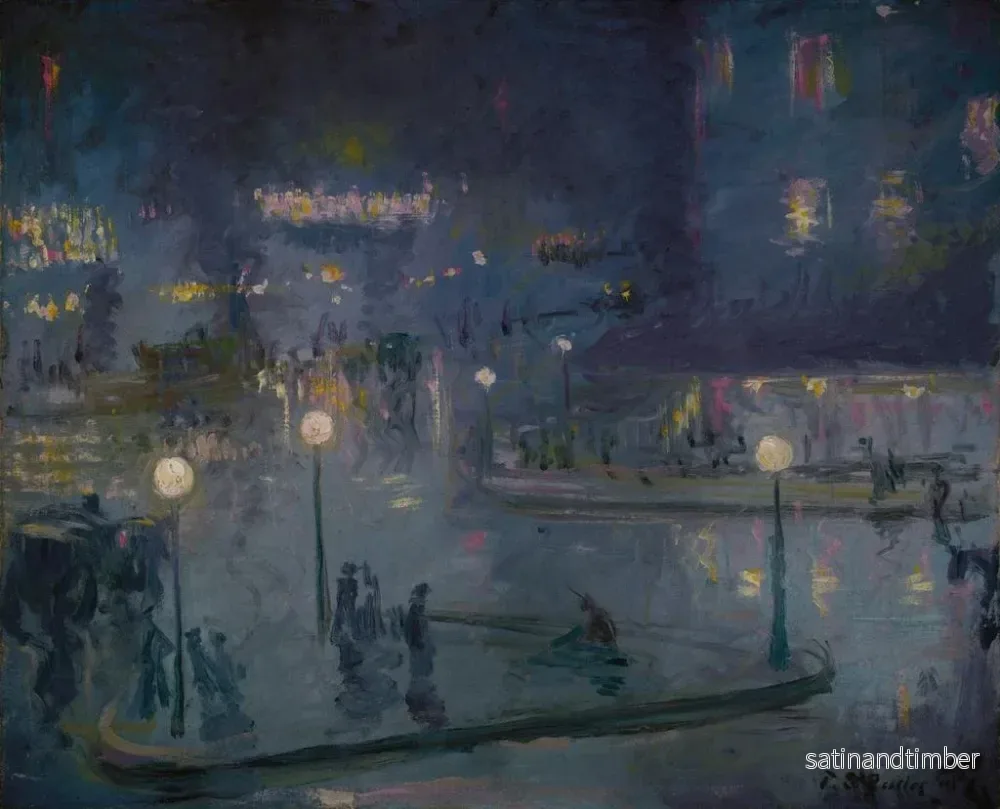 Reproduktion av målningen Place de Rome la nuit - Theodore Earl Butler - Bild 2