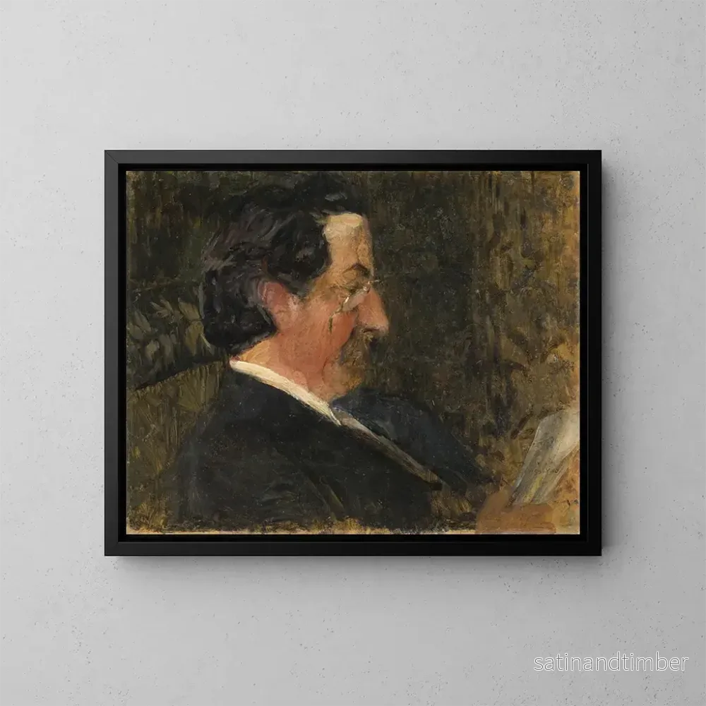 Reproduktion av målningen Monsieur Andersson från Frövi gymnasium – Helmer Osslund Reproduktion av målningen Monsieur Andersson från Frövi gymnasium – Helmer Osslund