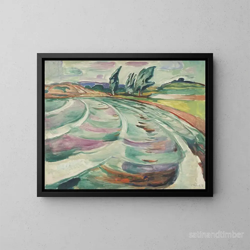 Reproduktion av målningen La Våg - Edvard Munch