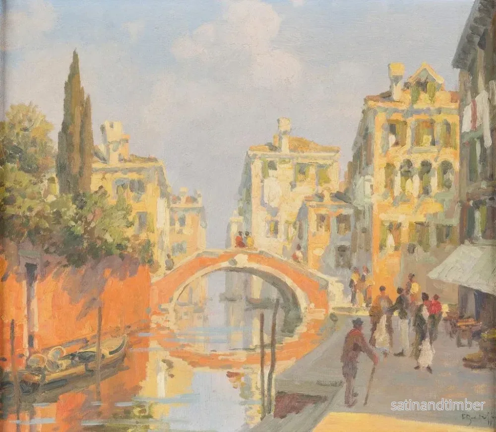 Reproduktion av målningen Canal à Venise - Roberto Iras Baldessari - Bild 2