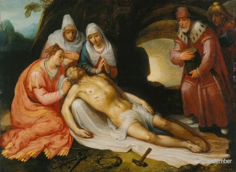 Reproduktion av målningen La Lamentation - Cornelis Cornelisz van Haarlem - Bild 2