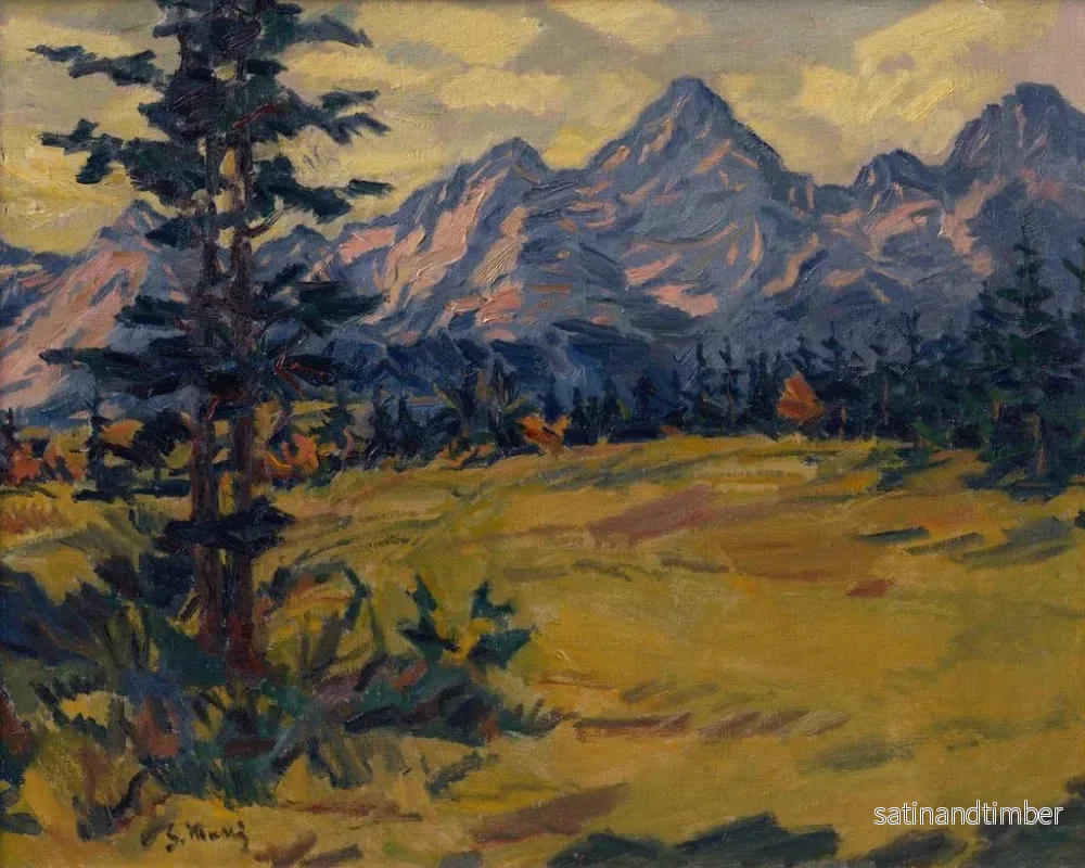 Reproduktion av målningen Landskap av Tatras - Gustav Mahler - Bild 2