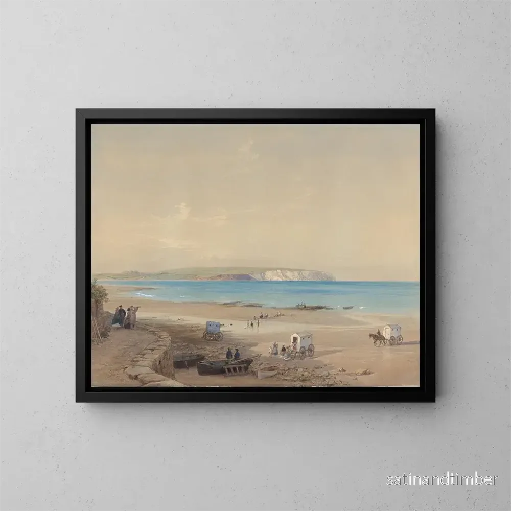 Reproduktion av målningen Falaises de Culver, Île de Wight - William Dyce