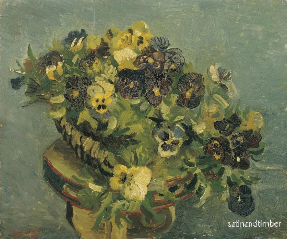 Reproduktion av målningen av en tankeboll på ett litet bord - Vincent van Gogh - Bild 2