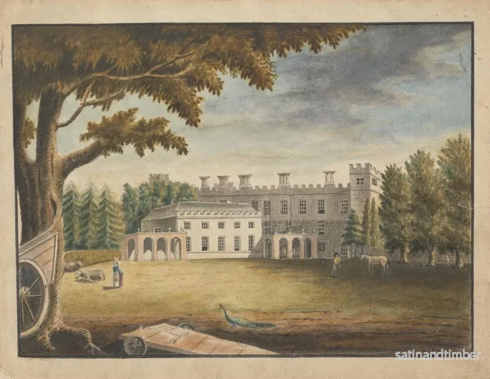 Reproduktion av målningen Maison de Syon i London - William Beilby - Bild 2