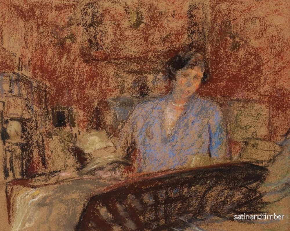 Reproduktion av målningen Studie för porträttet av Madame Lucien Sauphar - Édouard Vuillard - Bild 2