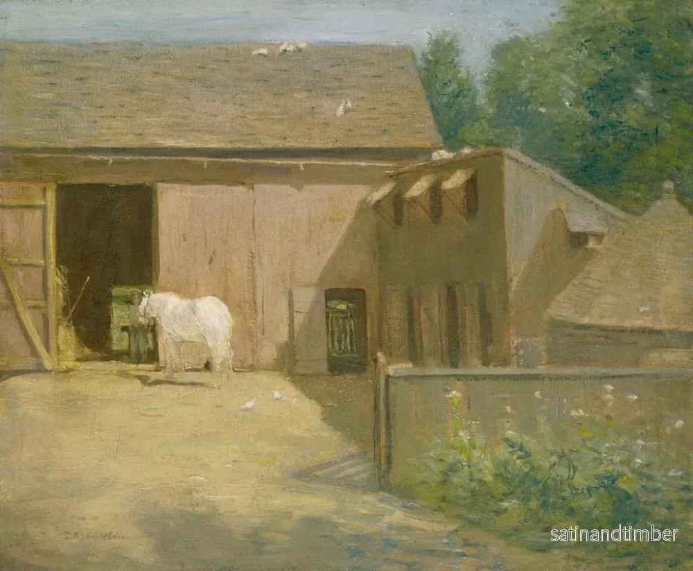 Reproduktion av målningen av New England-bonden - Julian Alden Weir - Bild 2