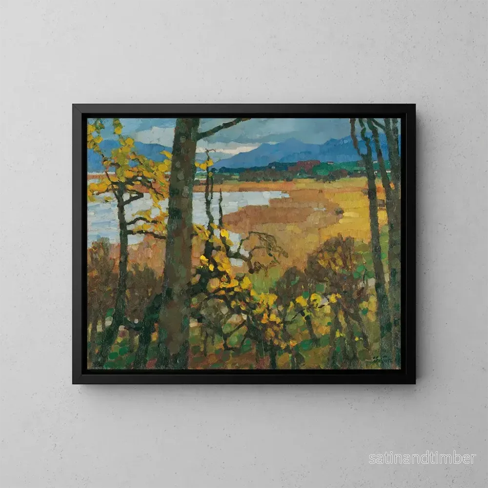 Reproduktion av målningen Höst vid Chiemsee - Leo Putz