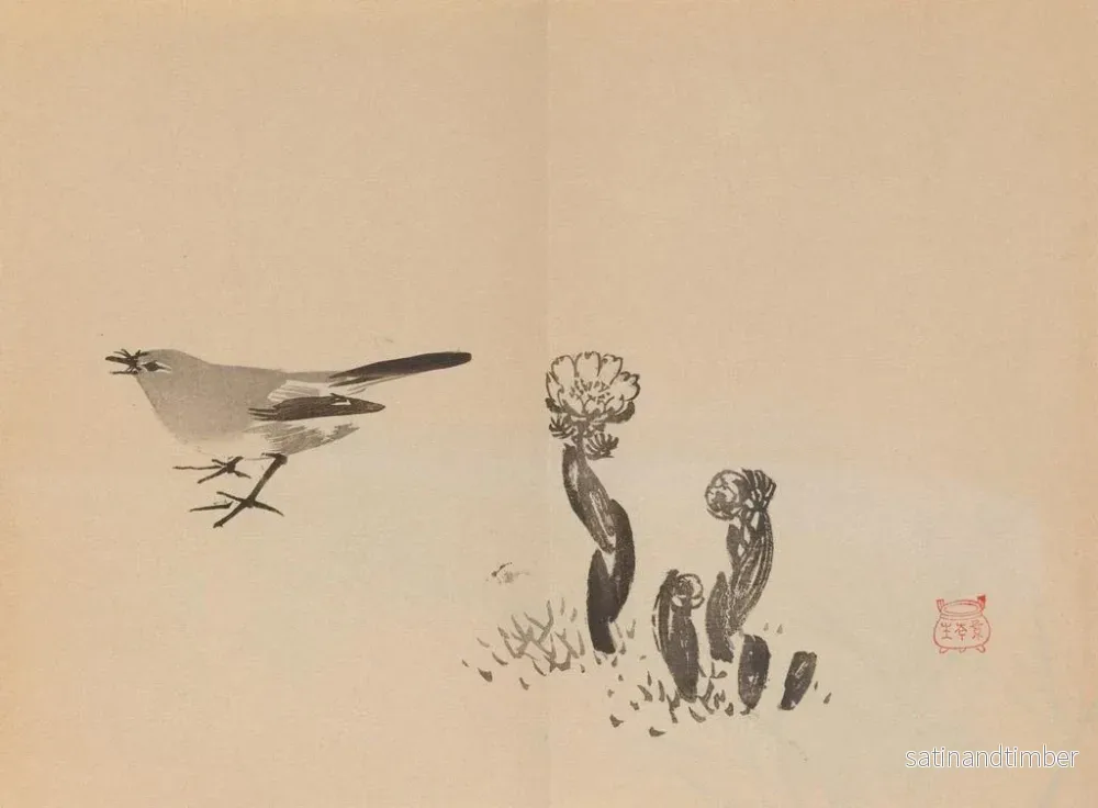 Reproduktion av målningen Keinen shugajō Pl46 - Imao Keinen - Bild 2
