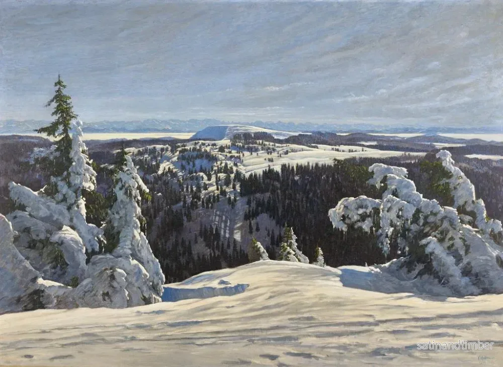 Reproduktion av målningen Vue du Herzogenhorn - Karl Julius Wilhelm Heilmann - Bild 2